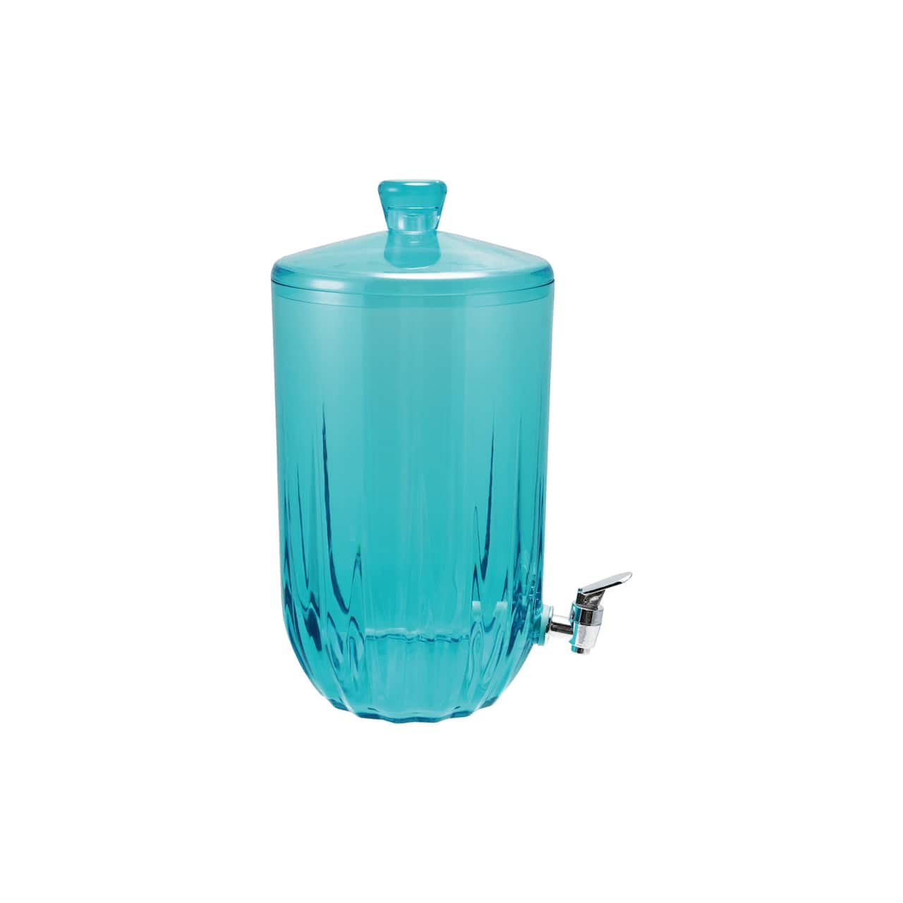 Hello Honey 7-Quart Acrylic Beverage Dispenser with Spout, Aqua Color